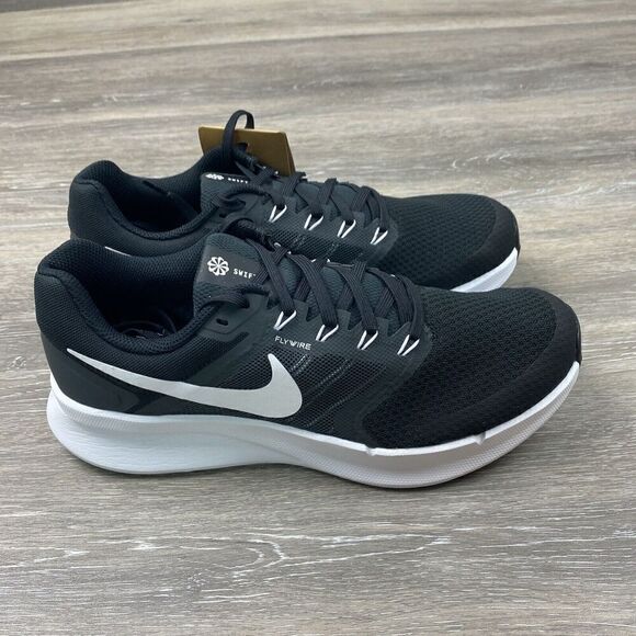 Nike Women's Run Swift 3 Running Shoes DR2698-002‎ Black White Size 10.5 NWOB - Picture 4 of 8